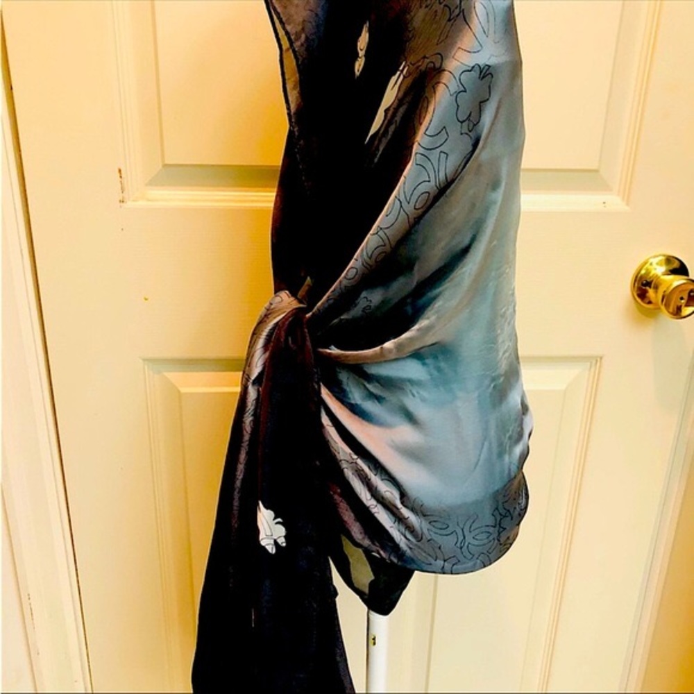 Chanel Scarf/Shawl  Silk Long 70” by 35”